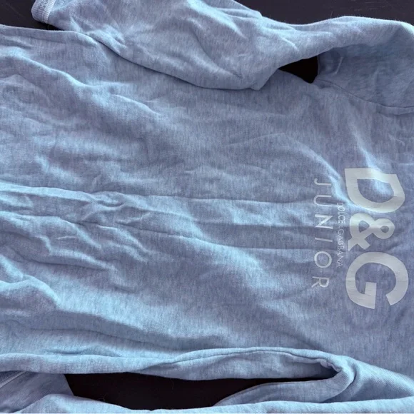 D&G Light Blue Kids Pajama One-Piece with Snaps